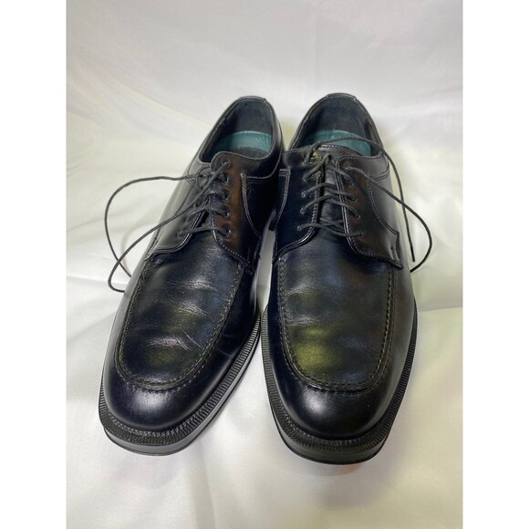 Men’s Florsheim Black Leather Tie Up Oxford 9D NEW Unique! Comfortech Insole main image 8